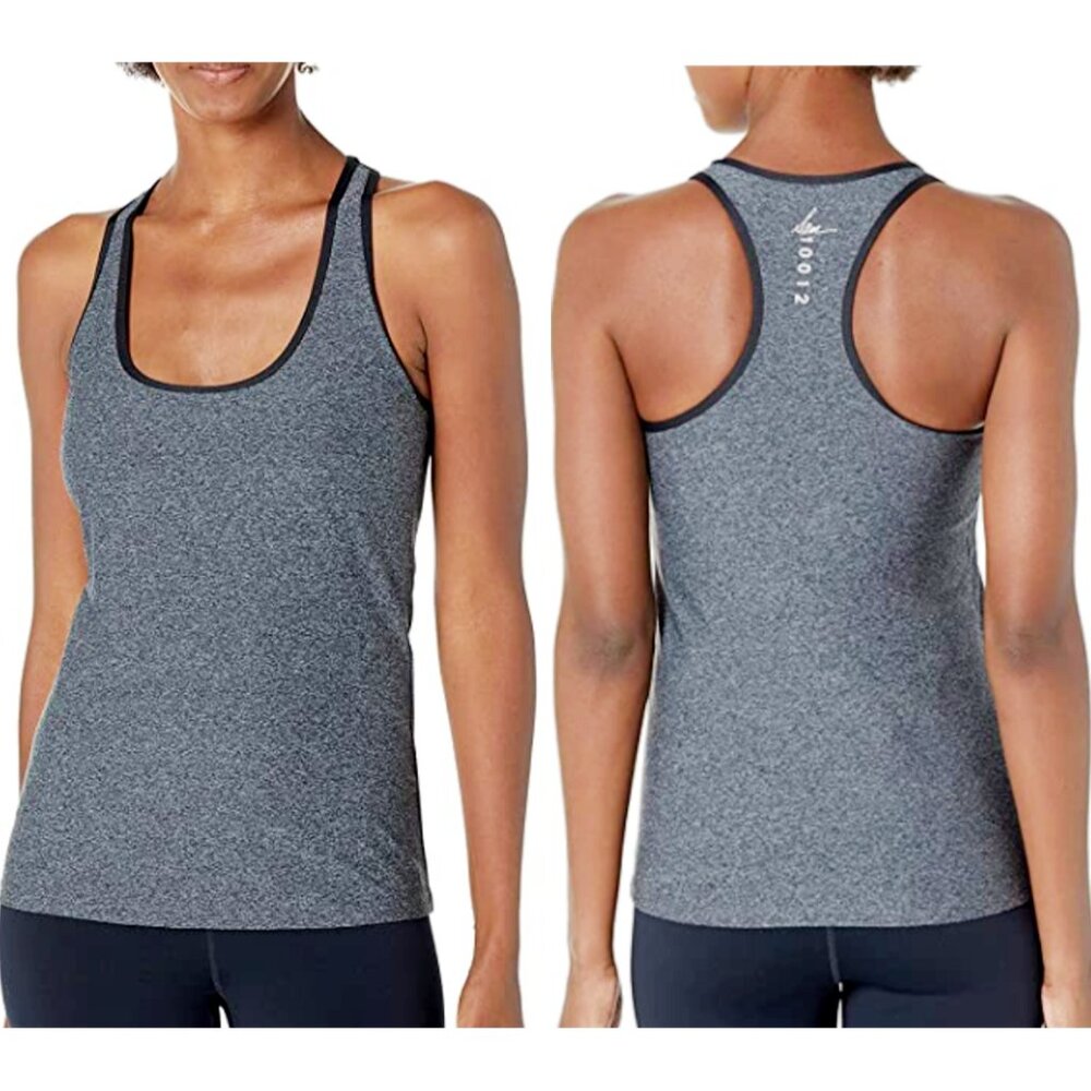 Sam Edelman Active Active Sport Yoga Tank Top Charcoal Gray Women's Large NWT